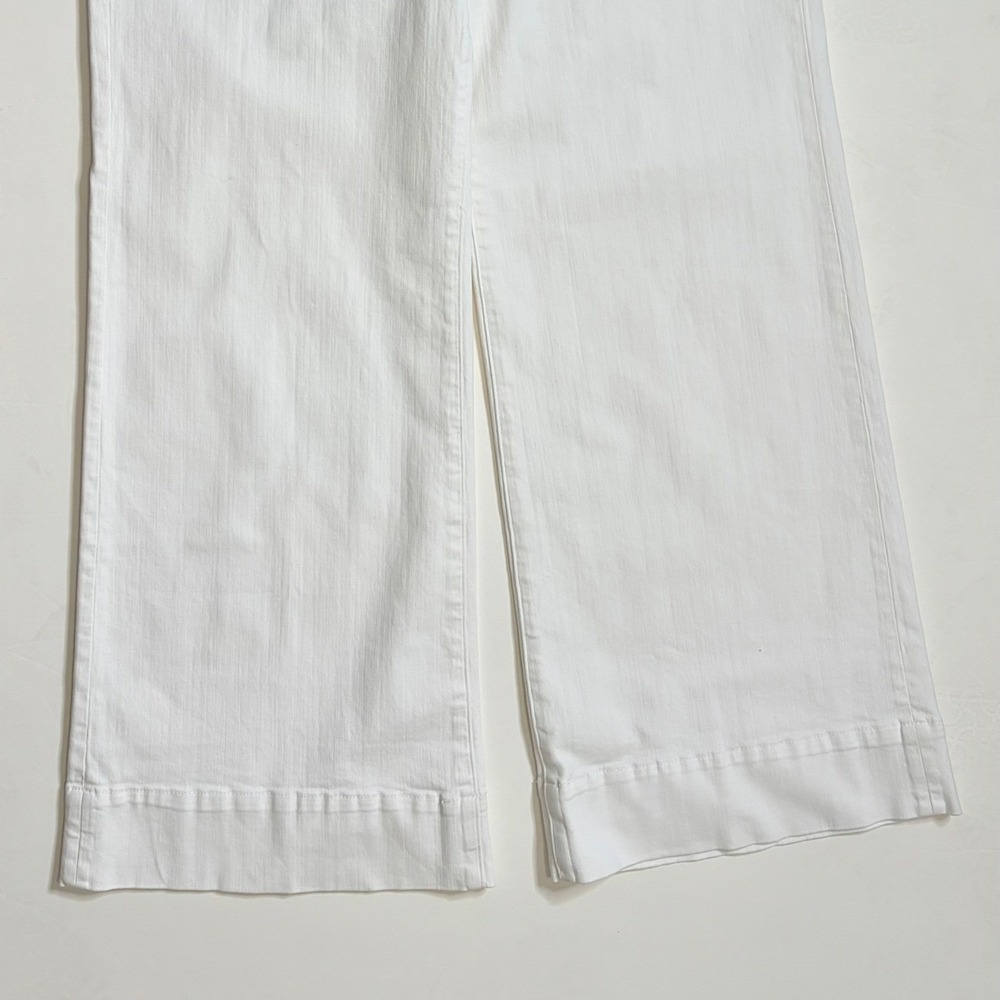 NWT!! J. CREW New High-Rise Denim Trouser Jeans White '96 Wide Leg Retro Size 32 - Picture 5 of 16